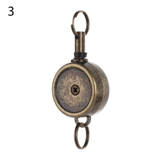 1PC ID Badge Moon Owl Retractable Easy-pull Buckle Anti-Lost Clip.