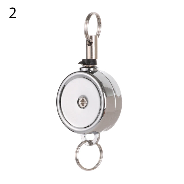 1PC ID Badge Moon Owl Retractable Easy-pull Buckle Anti-Lost Clip.