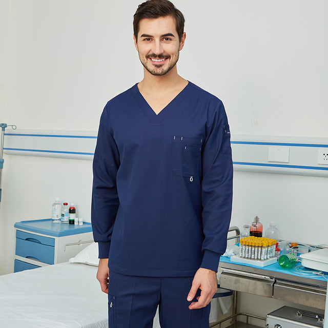 Scrub Set Uniform Nurse Workwear. Nursing Top and Pant Women or Men Solid Color.
